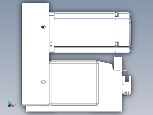 皮带直线轴半封闭可选导轨TPA-HNB-140D-120-L3000-LU-Y-P40-N3前视缩略图
