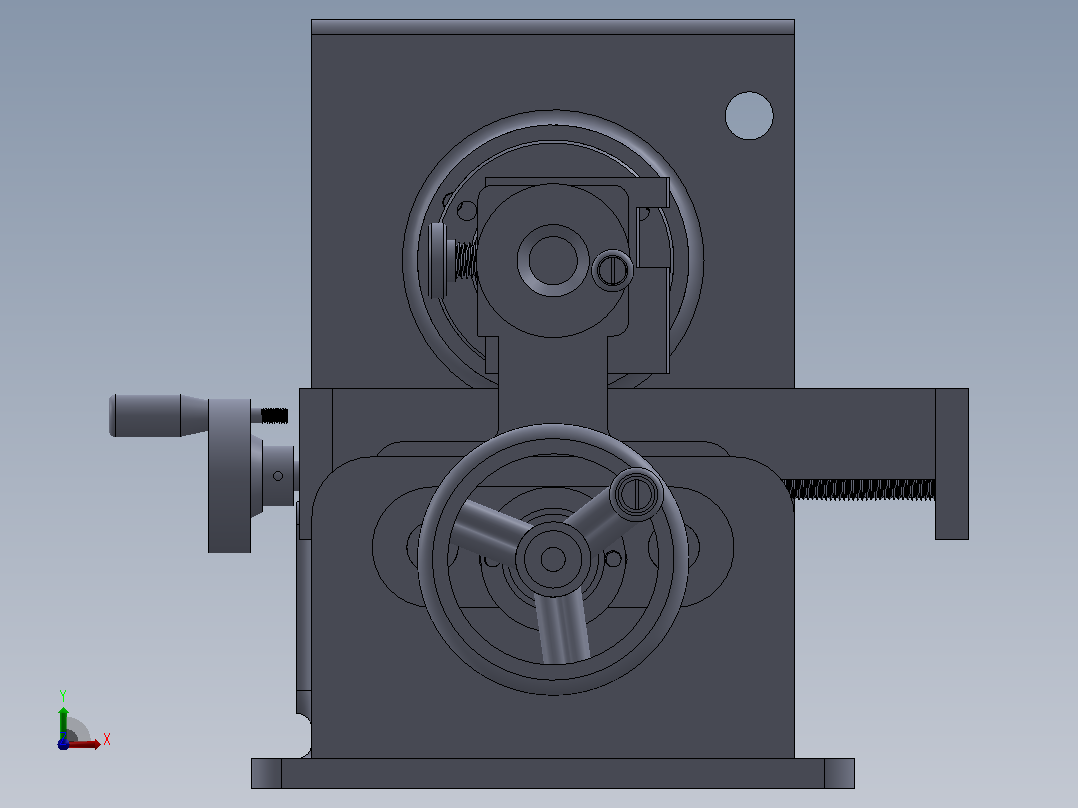 切削设备mini-lathe-11831-模型格式为 sw前视图