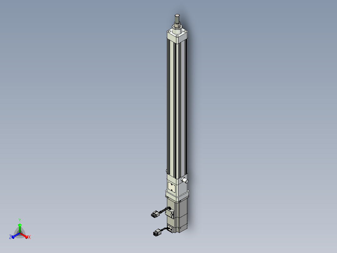 轻载电动缸TPA-ESR40-1210C-L450-M-TC-W-P40-C3主视图
