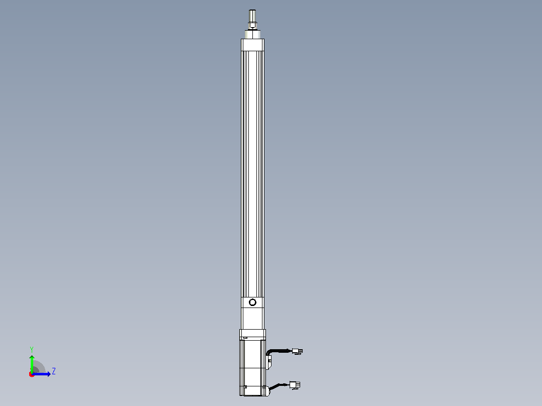 轻载电动缸TPA-ESR40-1210C-L450-M-TC-W-P40-C3左视图
