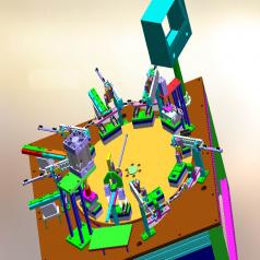 手机充电器插头组装机