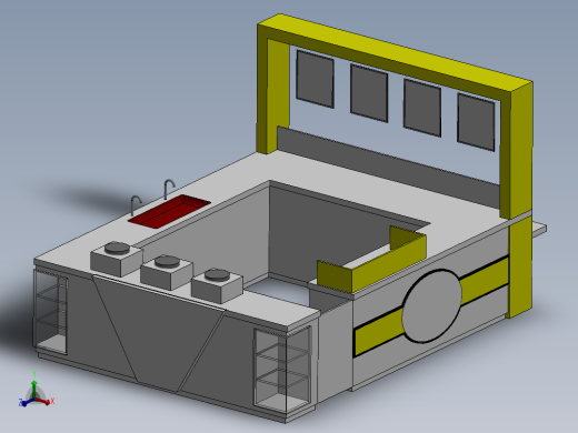 TERAS圆顶楼餐厅模型3D图纸 Solidworks设计