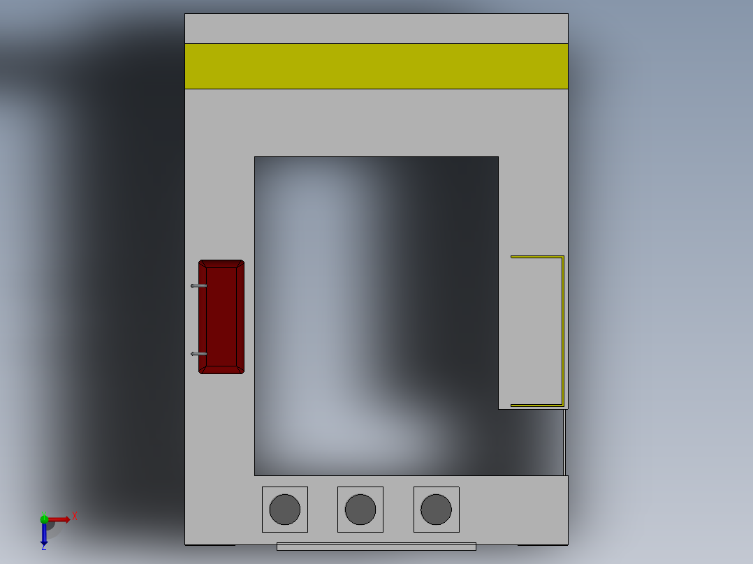 TERAS圆顶楼餐厅模型3D图纸 Solidworks设计俯视图