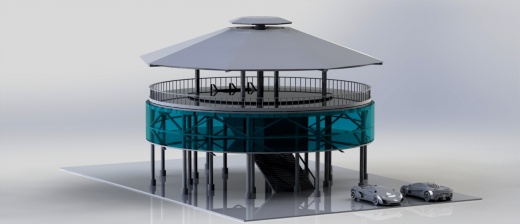 TERAS圆顶楼餐厅模型3D图纸 Solidworks设计缩略图
