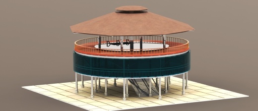 TERAS圆顶楼餐厅模型3D图纸 Solidworks设计缩略图