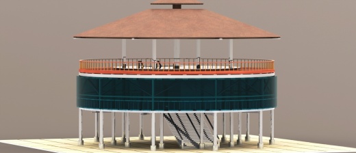 TERAS圆顶楼餐厅模型3D图纸 Solidworks设计缩略图
