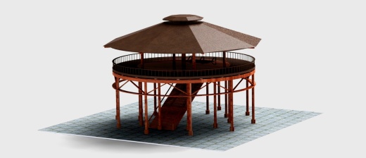 TERAS圆顶楼餐厅模型3D图纸 Solidworks设计缩略图