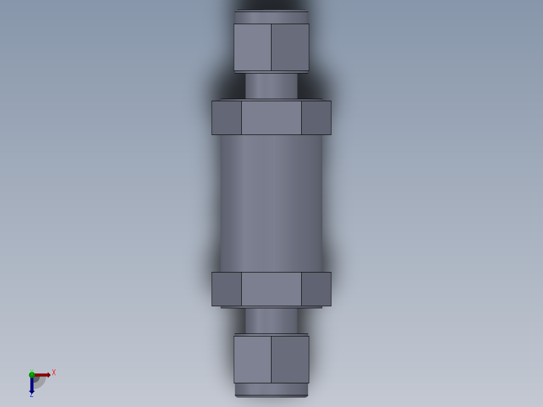 FITOKφ8单向阀俯视图