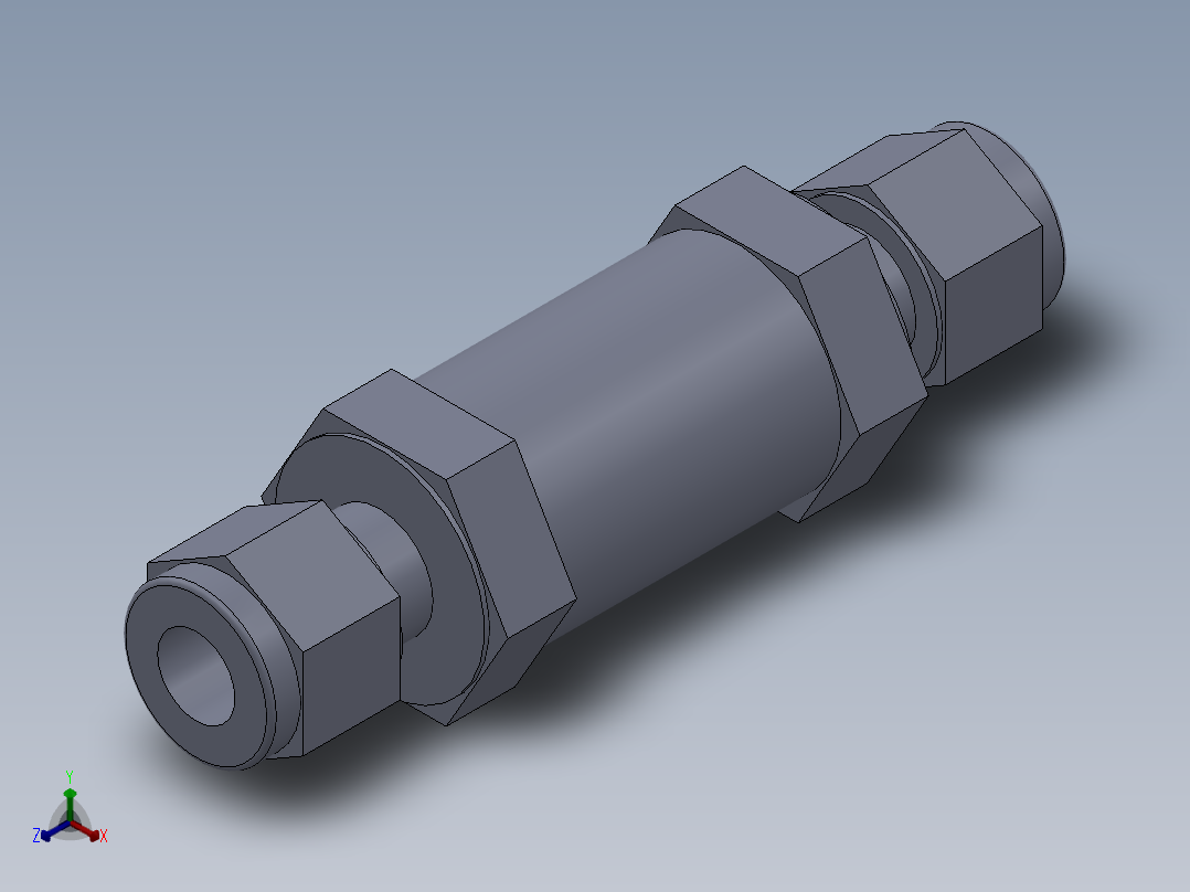 FITOKφ8单向阀正等轴测图