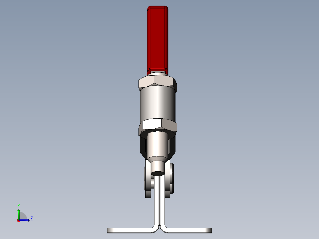 快速夹钳左视图