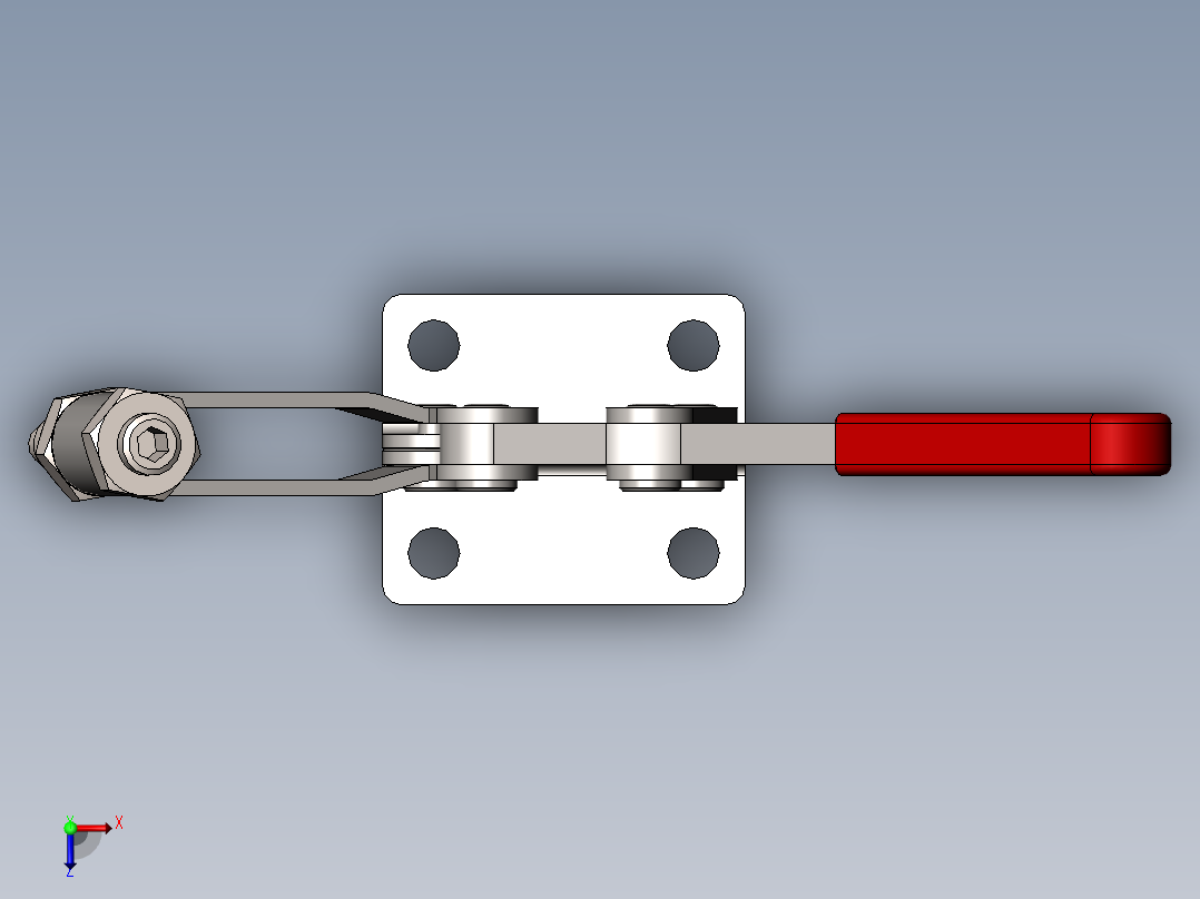 快速夹钳俯视图