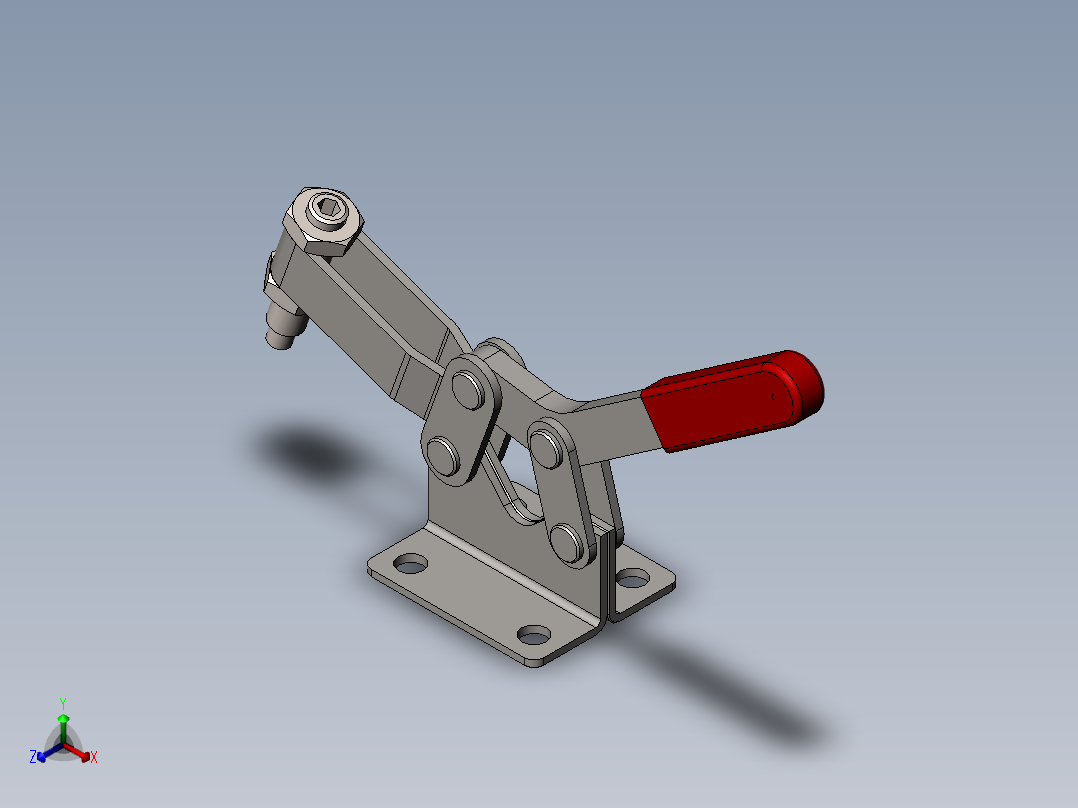 快速夹钳正等轴测图