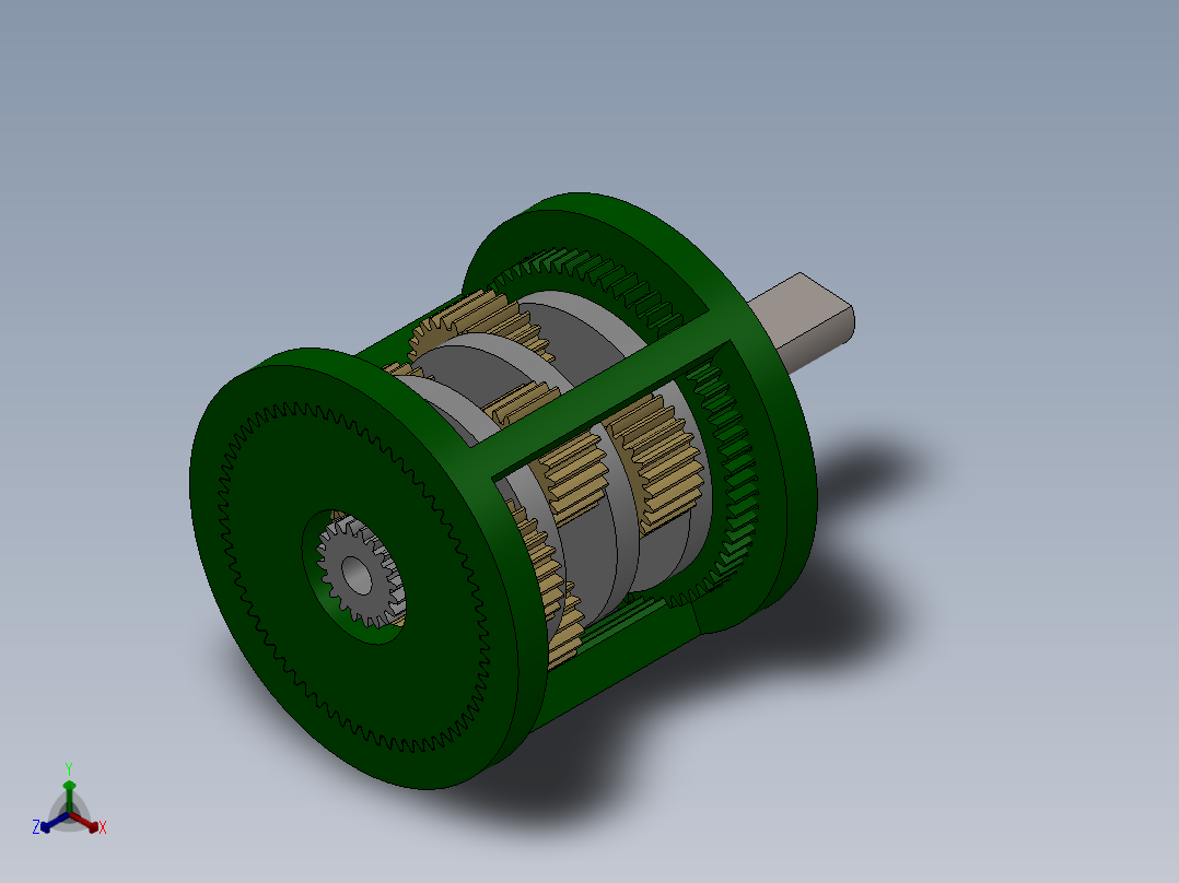 1_传动装置55正等轴测图