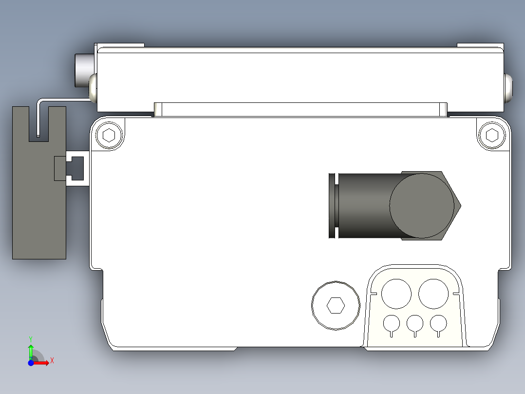 Toyo东佑达直线模组-ECH10-400-M-C4反前视图