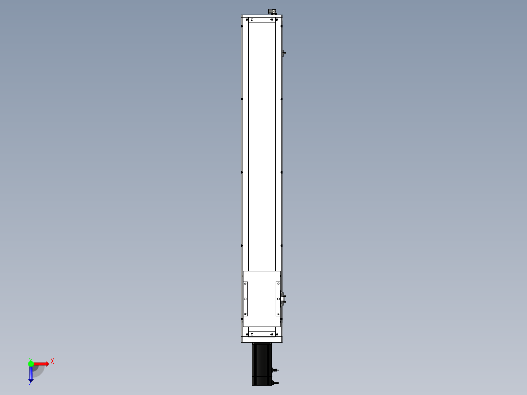 Toyo东佑达直线模组-ECH17-1000-BC-750W+煞車俯视图