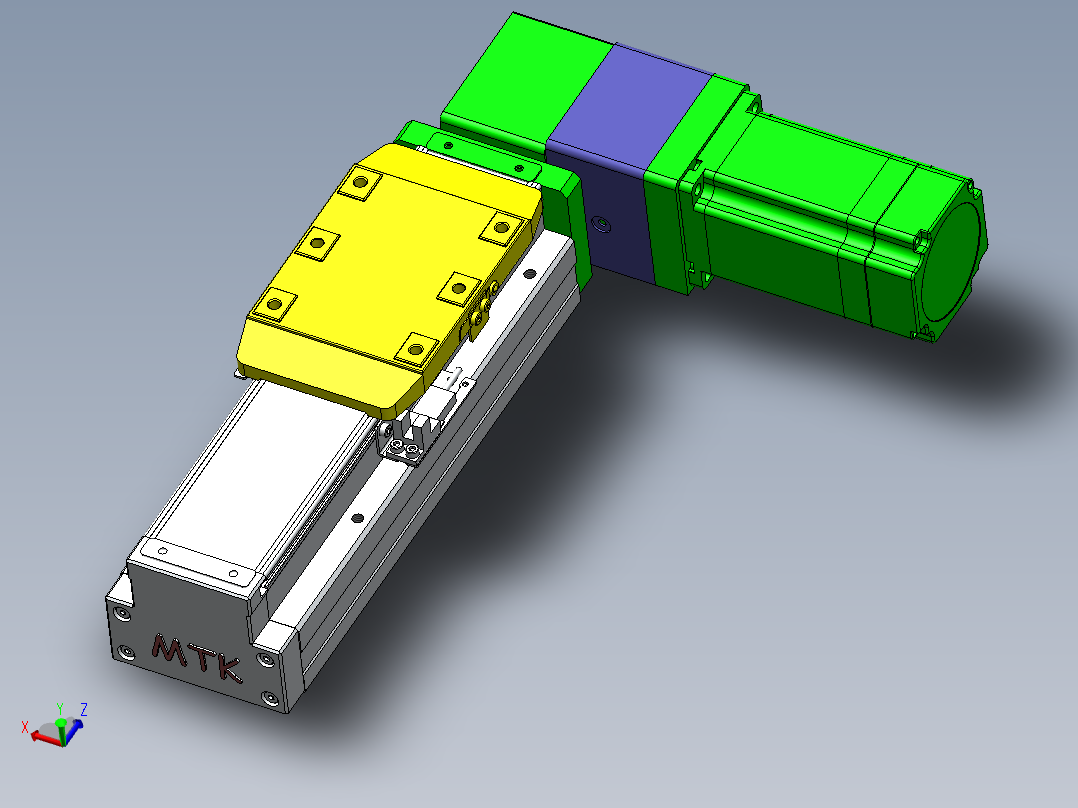 GTA内嵌同步带全封闭GTA8-MR-60步进主视图