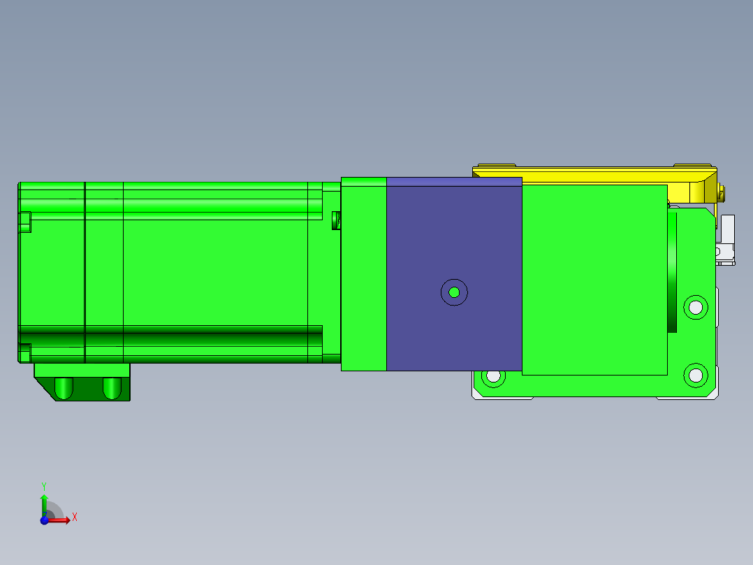 GTA内嵌同步带全封闭GTA8-MR-60步进前视图