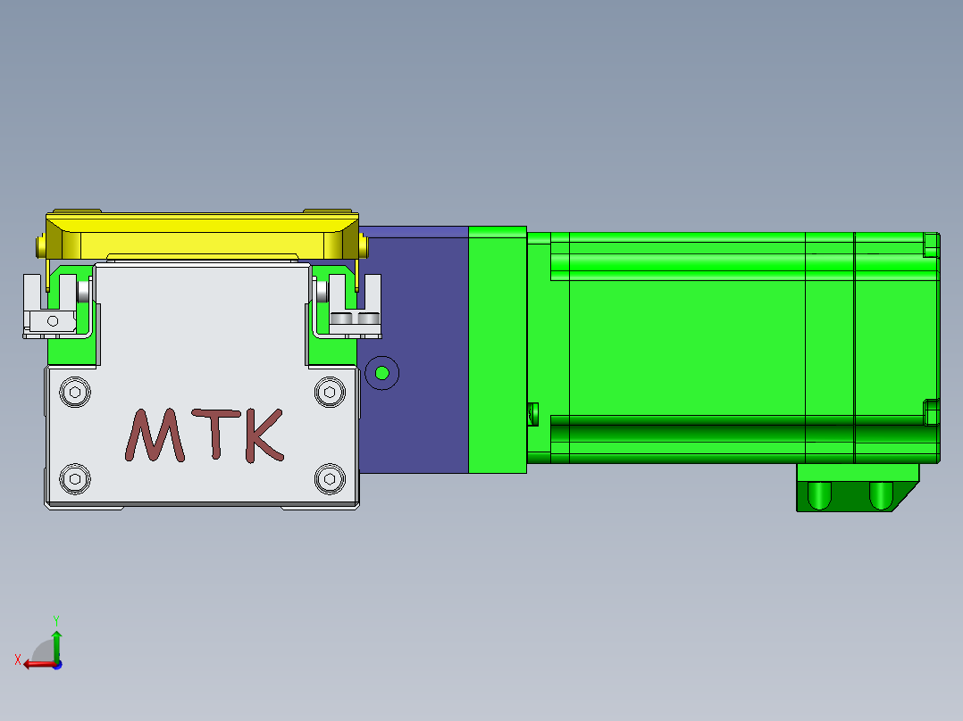 GTA内嵌同步带全封闭GTA8-MR-60步进后视图