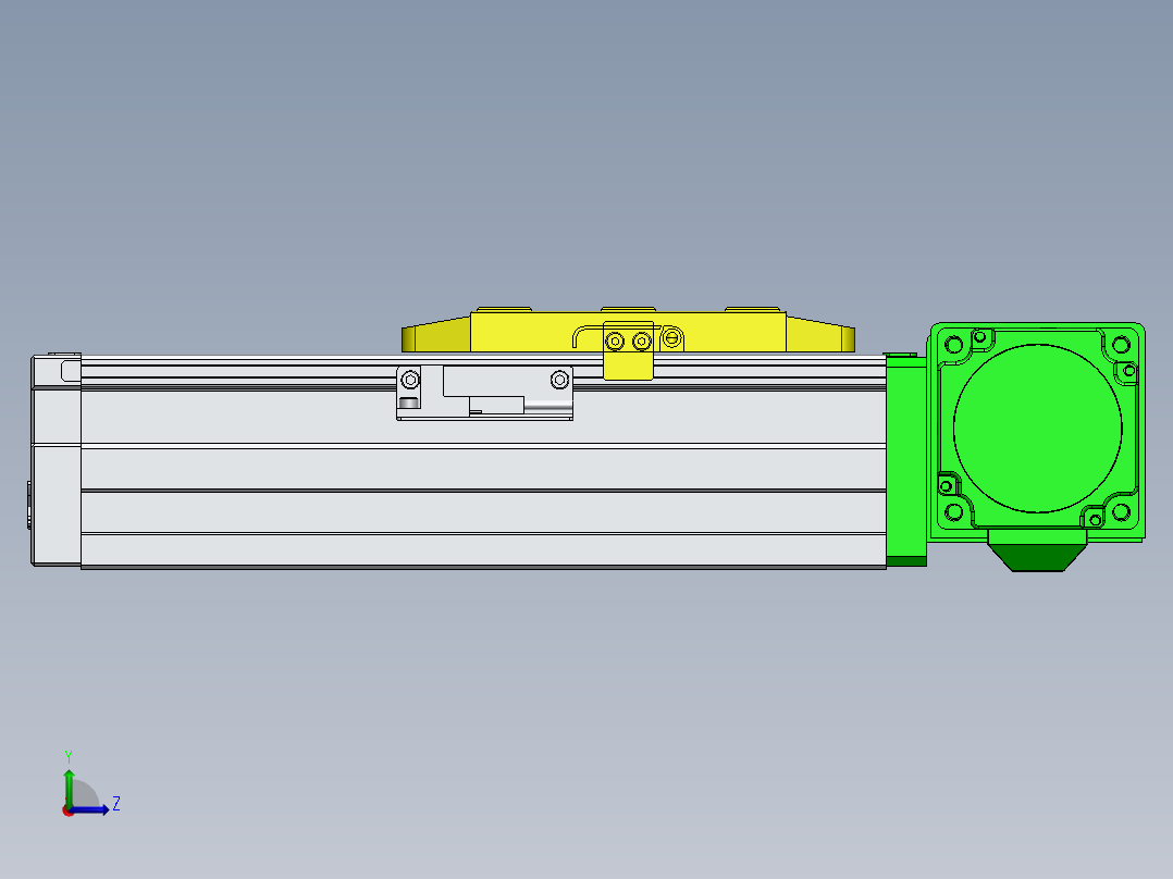GTA内嵌同步带全封闭GTA8-MR-60步进左视图