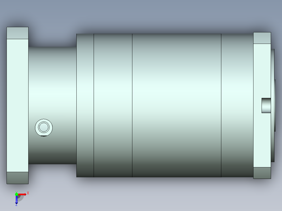 直齿孔PLF160-L3-LC 35-114.3-200-M12.stp俯视图