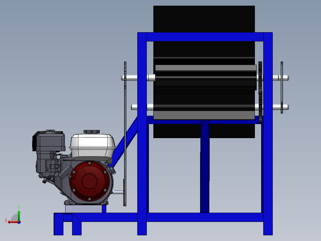 椰子去皮机coconut-peeling-machine-SW后视图
