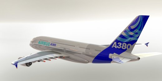 F 空客A380飞机模型 机械设计图纸资料 3D模型 缩略图