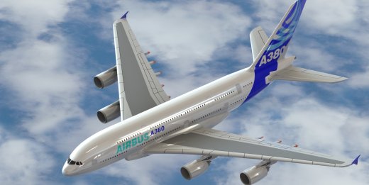 F 空客A380飞机模型 机械设计图纸资料 3D模型 缩略图