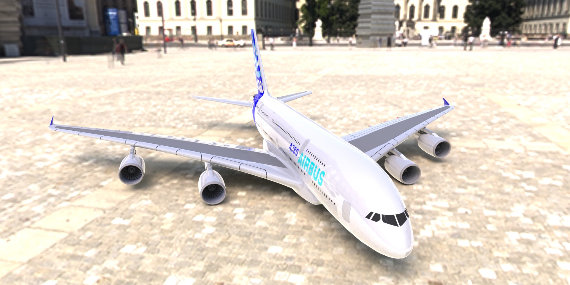 F 空客A380飞机模型 机械设计图纸资料 3D模型 