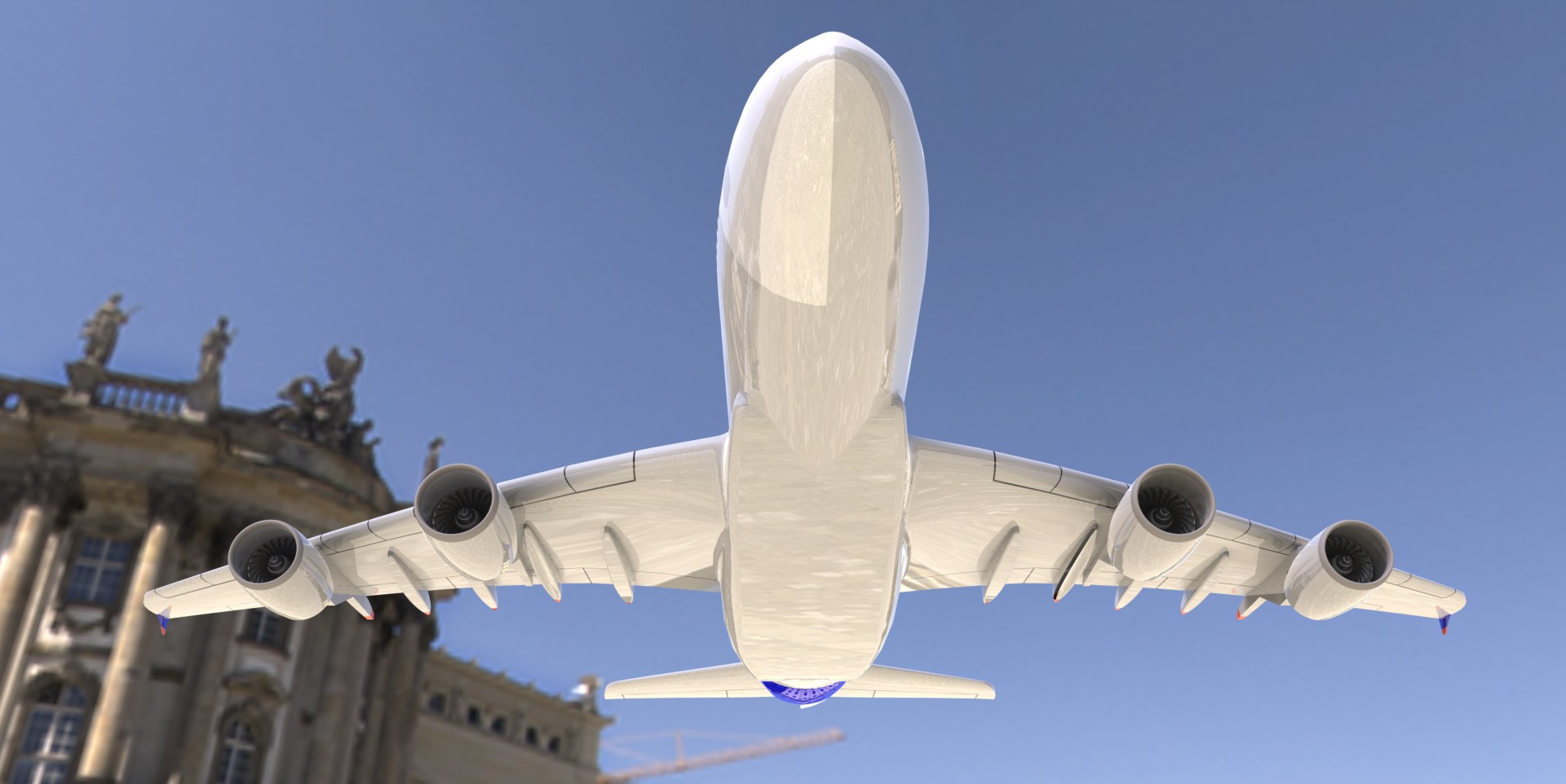 F 空客A380飞机模型 机械设计图纸资料 3D模型 