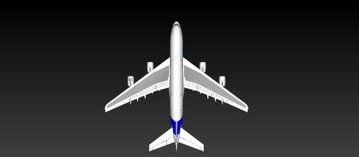 F 空客A380飞机模型 机械设计图纸资料 3D模型 缩略图
