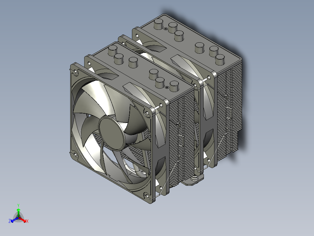 ID-冷却 SE - 206 - XT正等轴测图