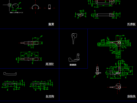 健卫8小口径运动步枪（生产图纸）（精品全套CAD详细图）缩略图