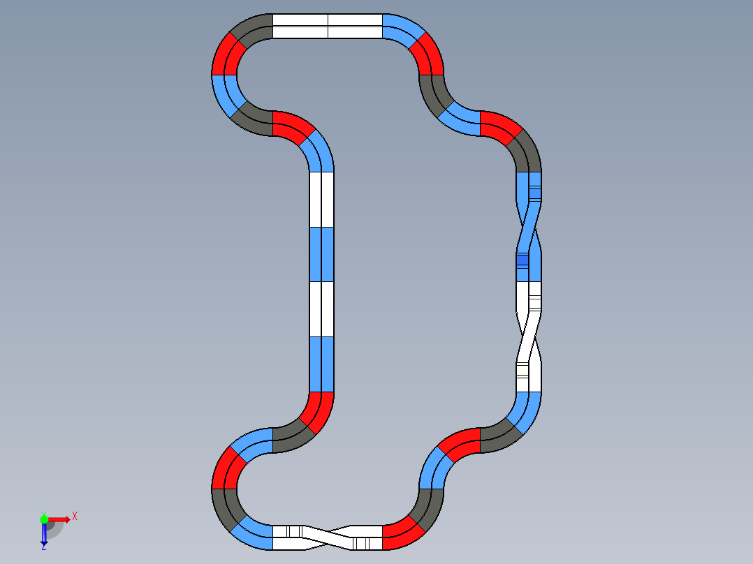 四驱车跑道8俯视图