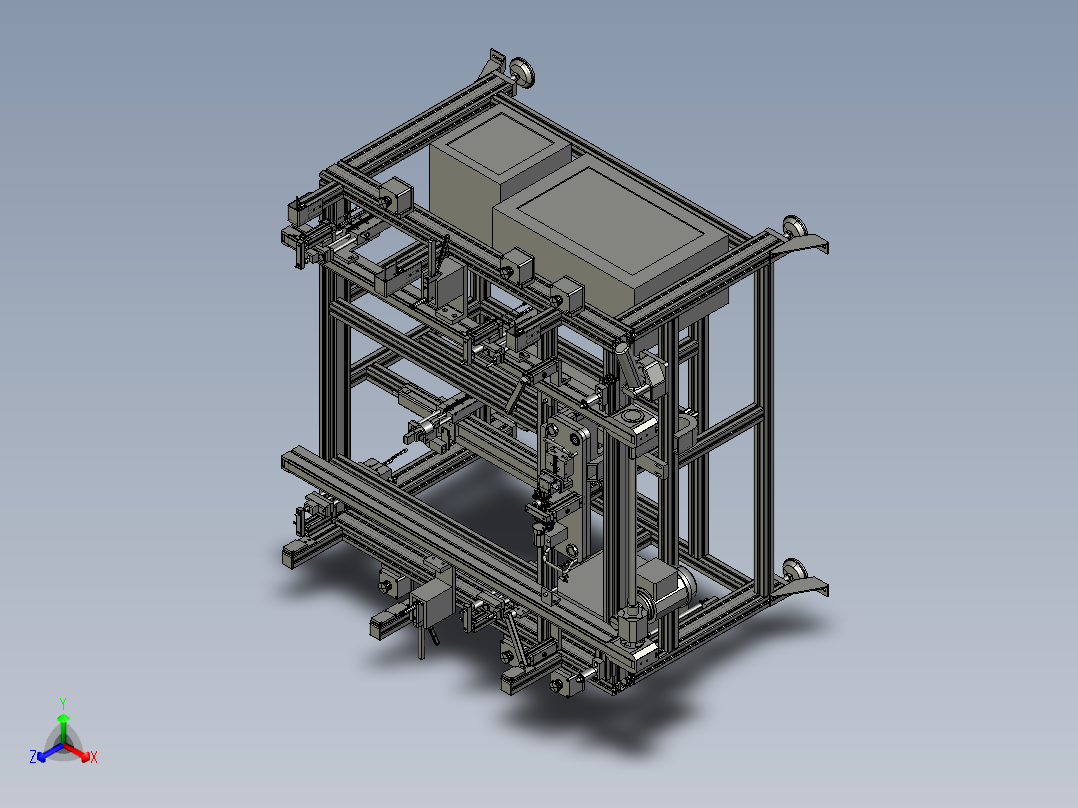 BR205汽车天窗生产线OP60正等轴测图