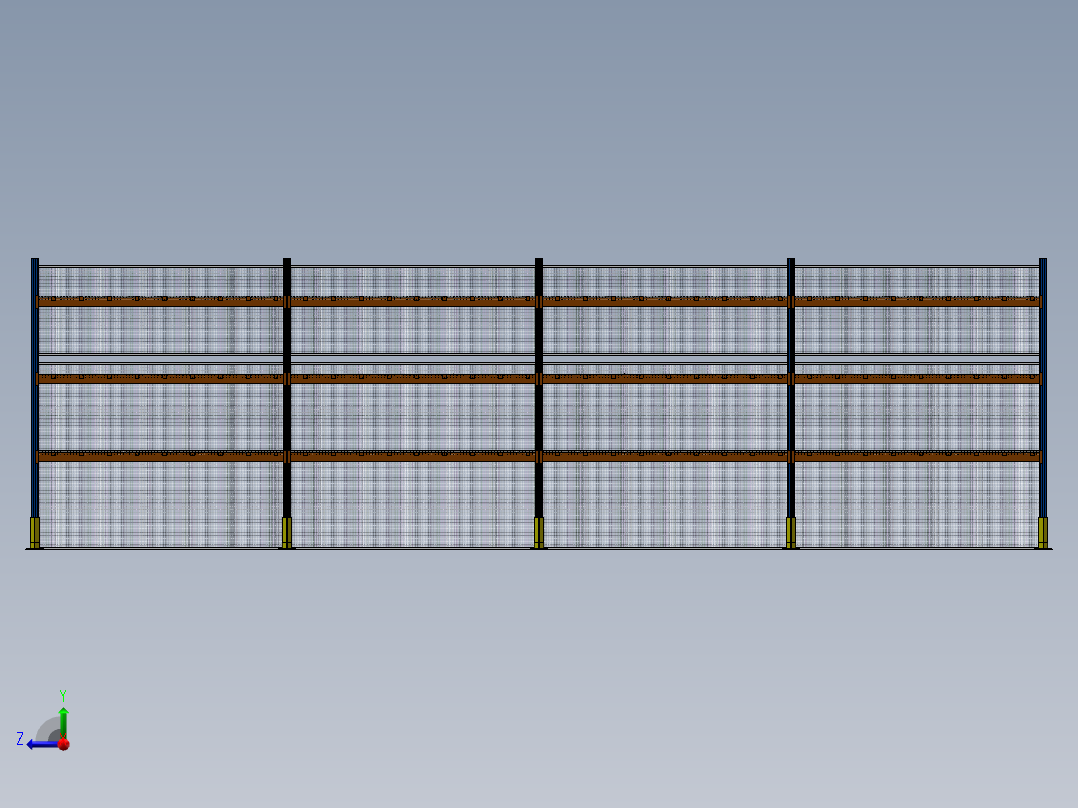 重型货架三立柱货架-924056-100币右视图