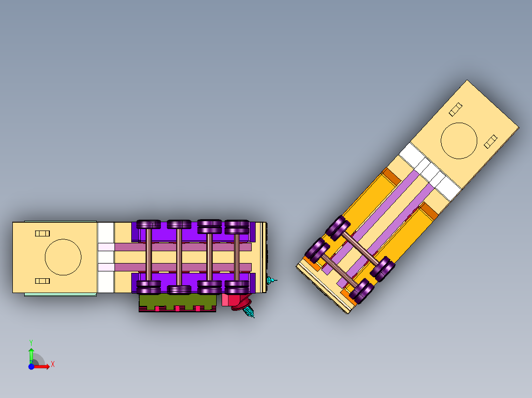 移动式箱式变电站前视图