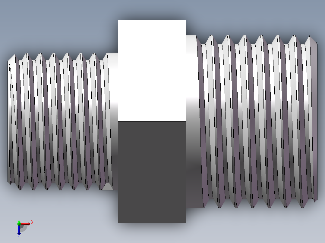 对丝-六角异径 DN15-DN10俯视图