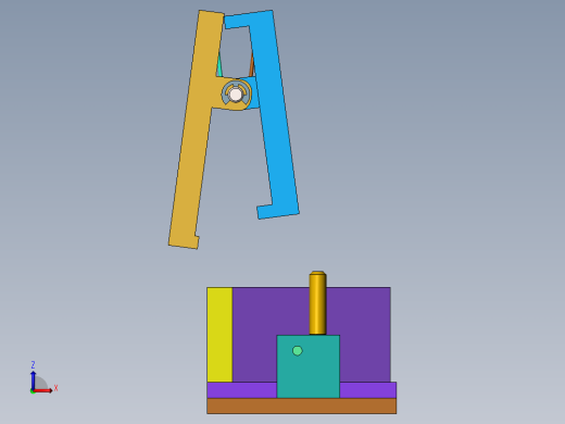 长尺寸工件固定夹具前视缩略图