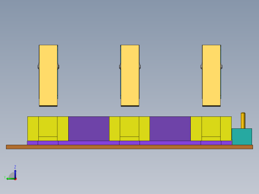 长尺寸工件固定夹具左视缩略图