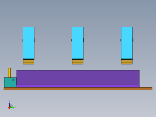 长尺寸工件固定夹具右视缩略图