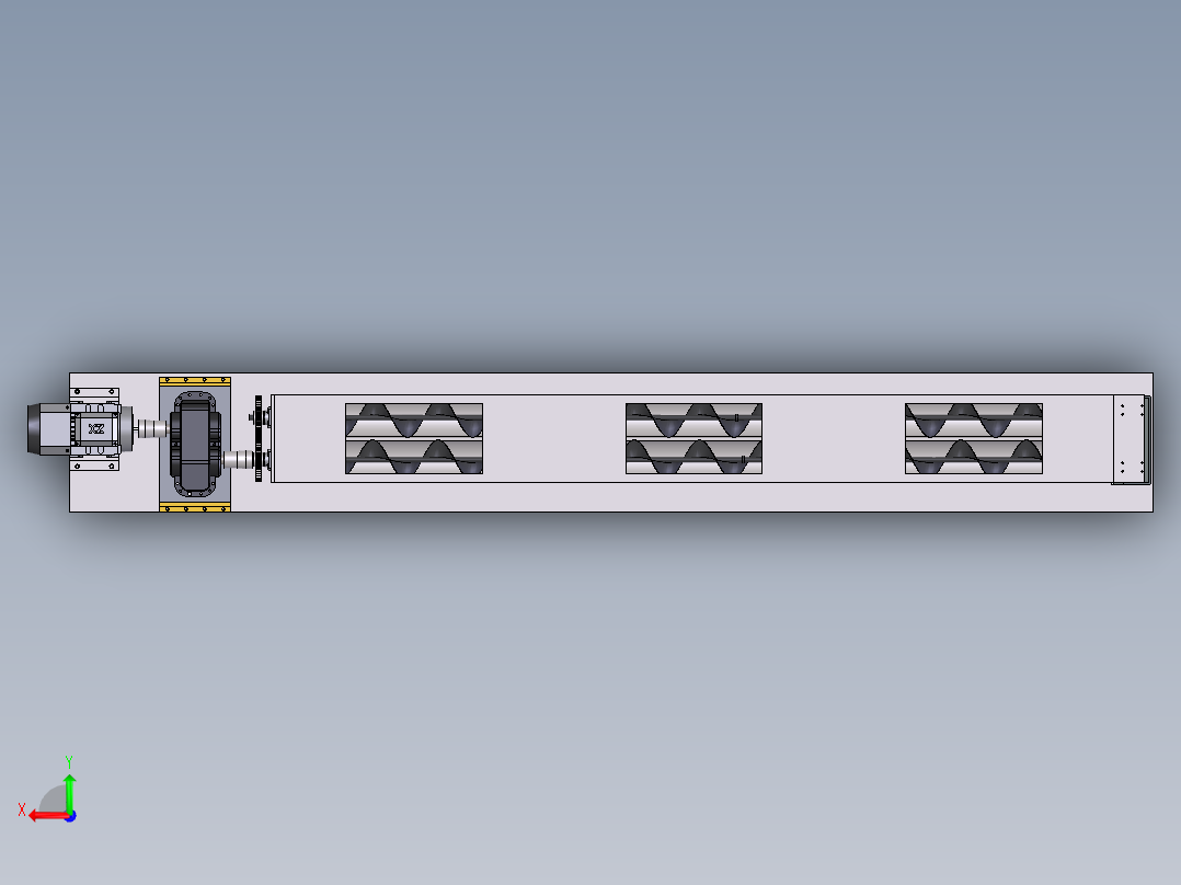 轻灰预混器设计-三维后视图