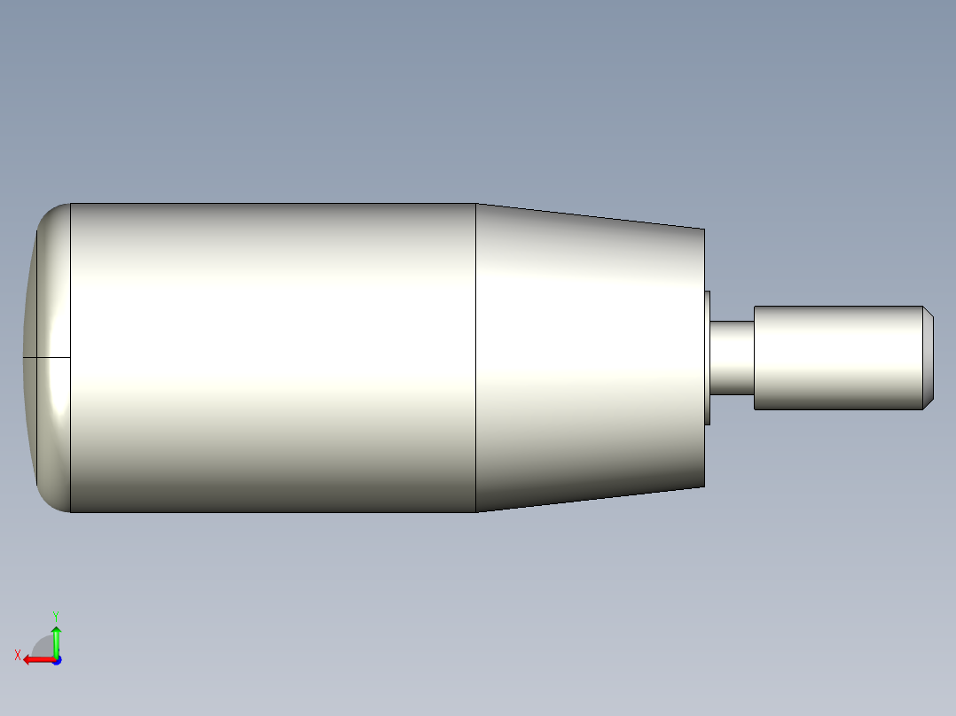 把手(迴轉)I.601+x-3D多系列多零件图纸模型后视图
