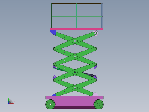 移动液压升降机模型sw前视缩略图