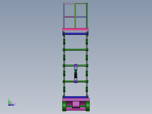 移动液压升降机模型sw左视缩略图