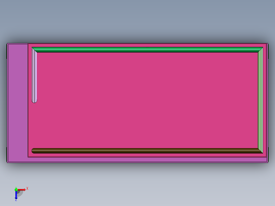 移动液压升降机模型sw俯视图