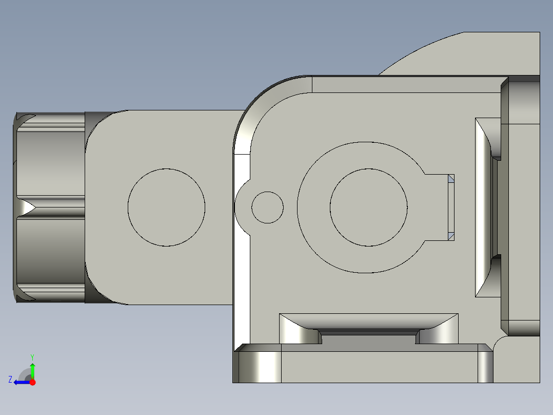 基恩士SJ-H300V_kc图纸模型右视图