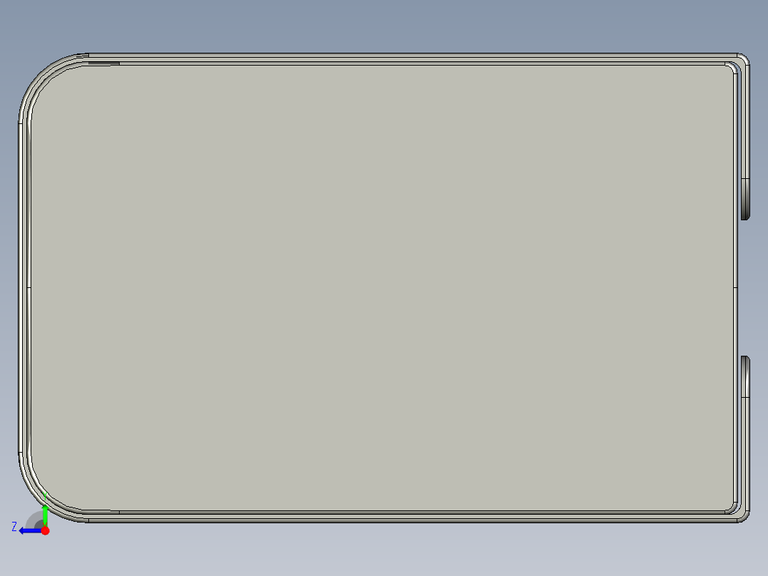 长款水热空调右视图