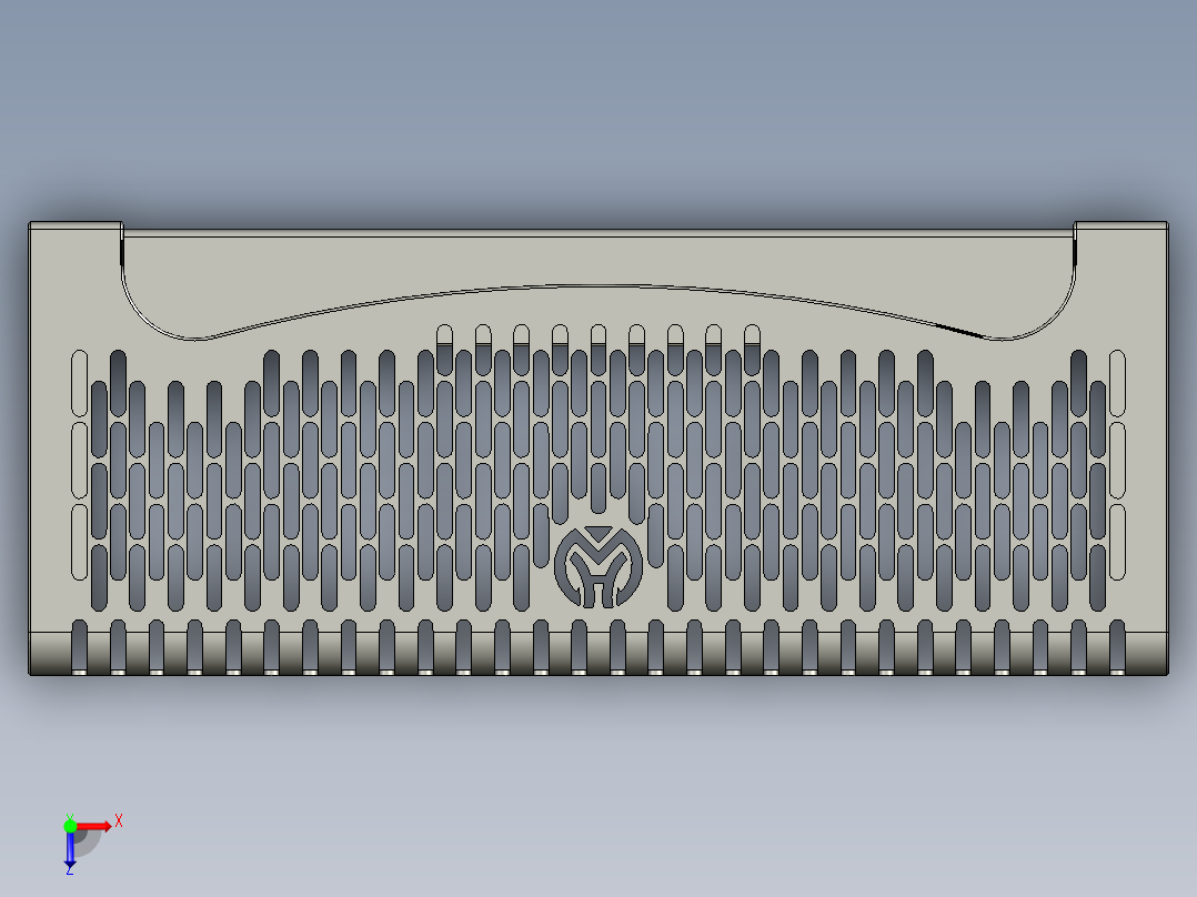长款水热空调俯视图