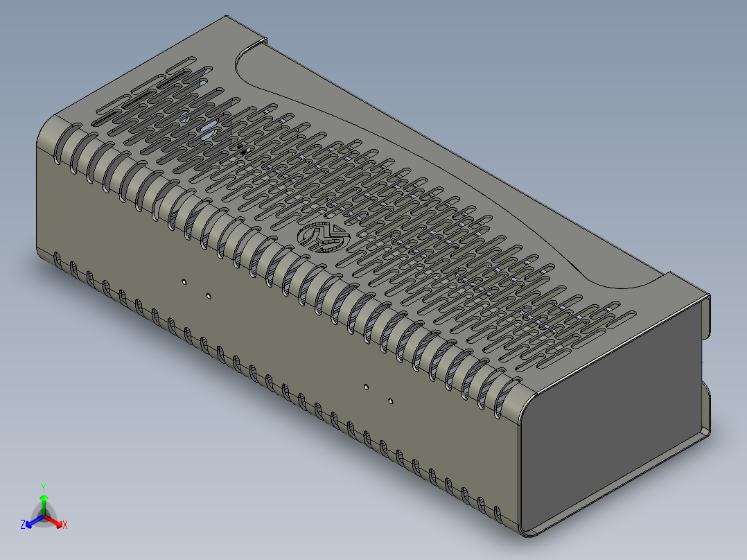 长款水热空调正等轴测图