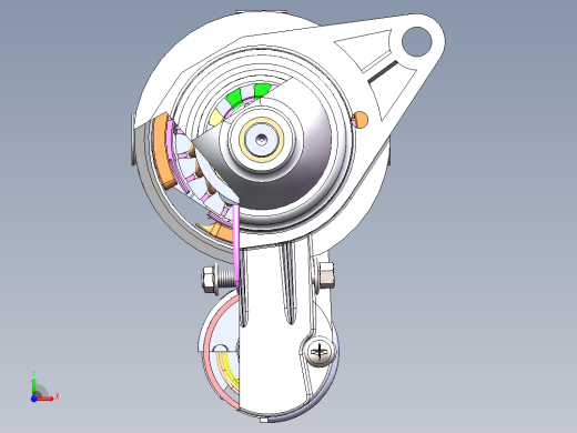 汽车起动机sw18可编辑前视缩略图